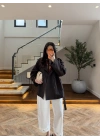 KAHVE KUŞAKLI APOLETLİ TRENÇ -7753