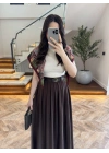 KAHVE ÖN PİLE DETAY ETEK -580653