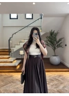 KAHVE ÖN PİLE DETAY ETEK -580653