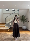 KAHVE ÖN PİLE DETAY ETEK -580653