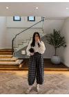 KAHVE PAÇA PİLELİ BAGY PANTOLON- 51466