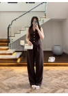 KAHVE PANTOLON YELEK TAKIM -247172