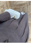 KAHVE PİLE DETAY ELBİSE -2399