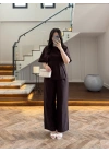 KAHVE PİLE DETAY KISA KOL TAKIM-9195