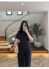 KAHVE PİLE DETAY KISA KOL TAKIM-9208
