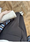 KAHVE PİLELİ ARKA KAPAK DETAY PANTOLON-3939