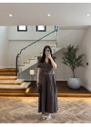 KAHVE PİLELİ PANTOLON -3903
