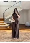 KAHVE PİLELİ YARASA KOL TAKIM-9066