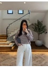 KAHVE POLO YAKA ÇİZGİLİ BASİC -27K-000013