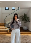 KAHVE POLO YAKA ÇİZGİLİ BASİC -27K-000013
