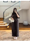 KAHVE SALAŞ PANTOLON BLUZ TAKIM-650008