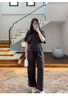 KAHVE SALAŞ PANTOLON BLUZ TAKIM-650008