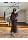 KAHVE TOKA DETAYLI ETEK TAKIM-51345