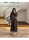 KAHVE TOKA DETAYLI ETEK TAKIM-51345