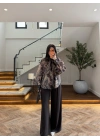 KAHVE YÜKSEK YAKA GÖMLEK - EU5240