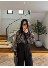 KAHVE YÜKSEK YAKA GÖMLEK - EU5240