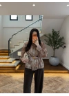 KARAMEL KALIN KORSELİ BLUZ-5158