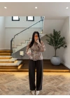 KARAMEL KALIN KORSELİ BLUZ-5158