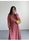 KEİT KİREMİT CRUSH ETEK GÖMLEK TAKIM