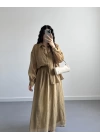 KEİT OLİVE CRUSH ETEK GÖMLEK TAKIM
