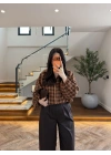 KİREMİT EKOSELİ BELİ LASTİKLİ MONT -9784