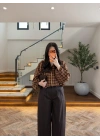 KİREMİT EKOSELİ BELİ LASTİKLİ MONT -9784