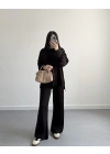 KOYU KAHVE SELANİK KUMAŞ TRİKO TAKIM