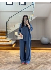 KOYU MAVİ TENCEL TAKIM -260926