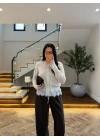 KREM DANTELLİ HIRKA -TH261085
