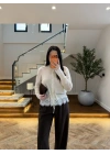 KREM DANTELLİ HIRKA -TH261085