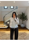 KREM DANTELLİ HIRKA -TH261085