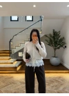 KREM DANTELLİ HIRKA -TH261085