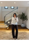 KREM DANTELLİ HIRKA -TH261085