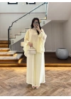 KUM SARISI PELERİNLİ PANTOLON TAKIM-9327