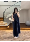 LACİVERT ASİMETİK ASKILI TAKIM-9191