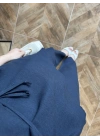 LACİVERT ASİMETRİK BLUZ PANTOLON TAKIM-8784
