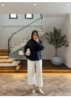 LACİVERT BAĞCIKLI DÜĞMELİ CEKET-7788
