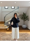 LACİVERT BAĞCIKLI DÜĞMELİ CEKET-7788