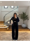 LACİVERT KADİFE 3 LÜ TAKIM-0097