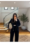 LACİVERT KADİFE 3 LÜ TAKIM-0097