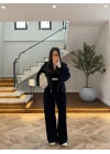 LACİVERT KADİFE 3 LÜ TAKIM-0097