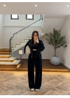LACİVERT KADİFE 3 LÜ TAKIM-0097