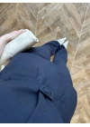 LACİVERT KEMERLİ İSPANYOL PAÇA PANTOLON TAKIM -9214