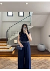 LACİVERT KEMERLİ TULUM -4030
