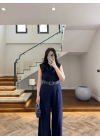 LACİVERT KEMERLİ TULUM -4030
