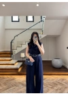 LACİVERT KEMERLİ TULUM -4030