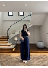 LACİVERT KEMERLİ TULUM -4030