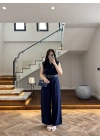 LACİVERT KEMERLİ TULUM -4030