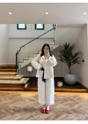 LACİVERT KONTRAST YAKA EKOSE CEKET-7763