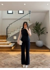 LACİVERT OMUZ DÜĞME DETAY TAKIM -9215